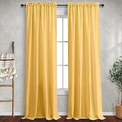 Golden yellow linen for sale  Delivered anywhere in USA 