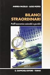 Bilanci straordinari. profili usato  Spedito ovunque in Italia 