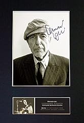 Leonard cohen signed for sale  Delivered anywhere in UK