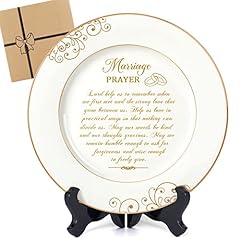 Urllinz Marriage Prayer Plate with 24k Gold Foil-Anniversary, used for sale  Delivered anywhere in USA 