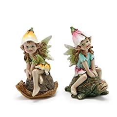 Used, Napco Whimsical Fairies On Turtle and Snail 3 x 4.25 for sale  Delivered anywhere in USA 