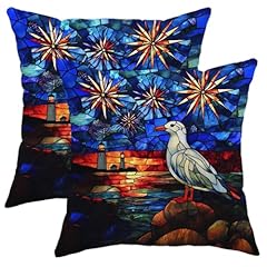 Mosaic seagull throw for sale  Delivered anywhere in USA 