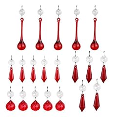 Red crystal icicle for sale  Delivered anywhere in USA 