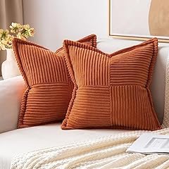 Miulee rust pillow for sale  Delivered anywhere in USA 