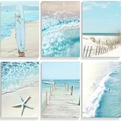 6pcs blue seascape for sale  Delivered anywhere in USA 