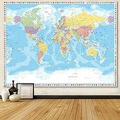 Map tapestry classroom for sale  Delivered anywhere in USA 