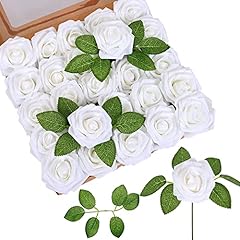 Fake white roses for sale  Delivered anywhere in Ireland