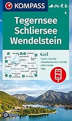 Kompass wanderkarte tegernsee usato  Spedito ovunque in Italia 