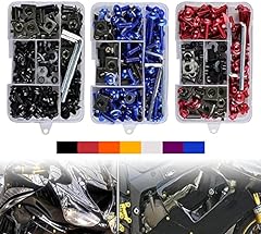 Used, Motorcycle Fairing Bolt Kit, 177pcs M5 M6 Motorcycle for sale  Delivered anywhere in USA 