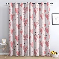 Heart curtains bedroom for sale  Delivered anywhere in UK