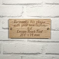 Personalised solid oak for sale  Delivered anywhere in UK