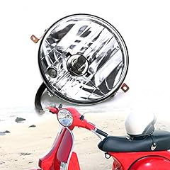 MFC PRO 12V Motorcycle Crystal Headlight Assembly Round Clear Head Lamp for Vespa Old P PE PX125 PX150 P200E Disc T5 EFL LML NV Star Stella Star 4S VINTAGE EVOLUTION 4S 2S STAR 4S 2S VINTAGE 2S GT 2T for sale  Delivered anywhere in Canada