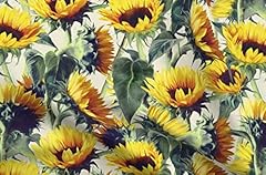 Spoonflower fabric sunflowers for sale  Delivered anywhere in USA 