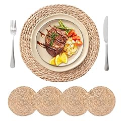 Round woven placemats for sale  Delivered anywhere in UK