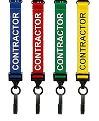 Red contractor lanyard for sale  Delivered anywhere in UK