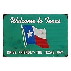 Vintage welcome texas for sale  Delivered anywhere in USA 