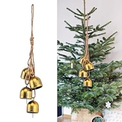 Christmas bells gold for sale  Delivered anywhere in USA 