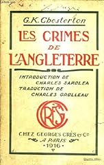 Crimes angleterre introduction d'occasion  Livré partout en France