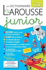 Dictionnaire larousse junior d'occasion  Livré partout en France