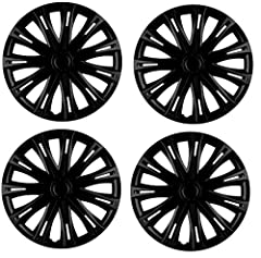 UKB4C 16" 4 x Alloy Look Black Multi-Spoke Wheel Trims for sale  Delivered anywhere in UK