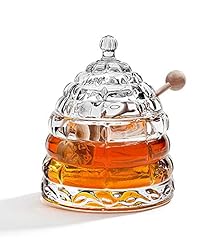 Used, Studio Silversmith Crystal Honey Jar, Beehive Honey for sale  Delivered anywhere in USA 