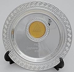 trophiesuk 4" Silver Salver for all Presentations, used for sale  Delivered anywhere in UK