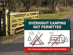 Overnight camping permitted for sale  Delivered anywhere in UK
