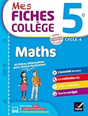Fiches collège maths d'occasion  Livré partout en France