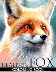 Realistic fox coloring for sale  Delivered anywhere in Ireland