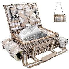 Picnic basket set for sale  Delivered anywhere in USA 