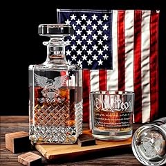 Whiskey decanter engraved for sale  Delivered anywhere in USA 