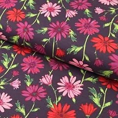 Baumwolljersey bunte blumen gebraucht kaufen  Wird an jeden Ort in Deutschland
