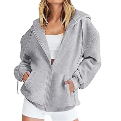 Grey zip hoodie for sale  Delivered anywhere in UK
