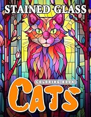 Stained glass cats for sale  Delivered anywhere in USA 