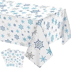 Christmas snowflake tablecloth for sale  Delivered anywhere in USA 