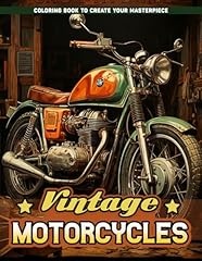 Vintage motorcycles coloring for sale  Delivered anywhere in USA 