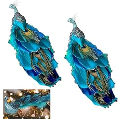 Glitter peacock christmas for sale  Delivered anywhere in USA 