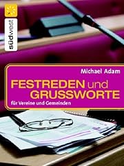 Festreden grußworte vereine gebraucht kaufen  Wird an jeden Ort in Deutschland