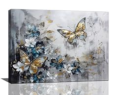 Golden butterfly canvas for sale  Delivered anywhere in USA 
