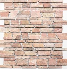 Mosaico rosso rossoverona usato  Spedito ovunque in Italia 