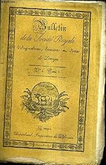 Bulletin societe royale d'occasion  Livré partout en France