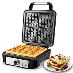MONXOOK Piastra per Waffle belga elettrica, 4 mini waffle, macchina per waffle 1200 Watt con piastre antiaderenti, temperatura regolabile e facile pulizia, usato usato  Spedito ovunque in Italia 