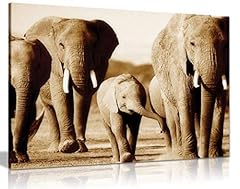 Elephants brown sepia for sale  Delivered anywhere in Ireland