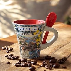Tazzina sicilia caffe usato  Spedito ovunque in Italia 