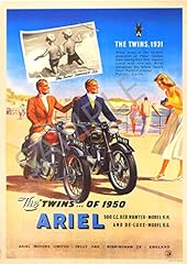 Vintage motorbike poster for sale  Delivered anywhere in UK