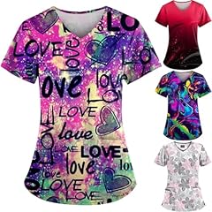 Heart printed scrub for sale  Delivered anywhere in USA 