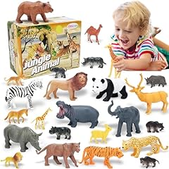24pcs safari zoo for sale  Delivered anywhere in USA 
