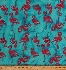 Cotton batiks flamingos for sale  Delivered anywhere in USA 