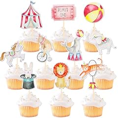 Pcs circus cupcake for sale  Delivered anywhere in USA 