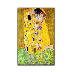 The Kiss Poster Gustav Klimt Canvas Wall Art Classic for sale  Delivered anywhere in Canada